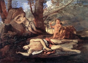 Echo Narcisse classique peintre Nicolas Poussin Peinture à l'huile
